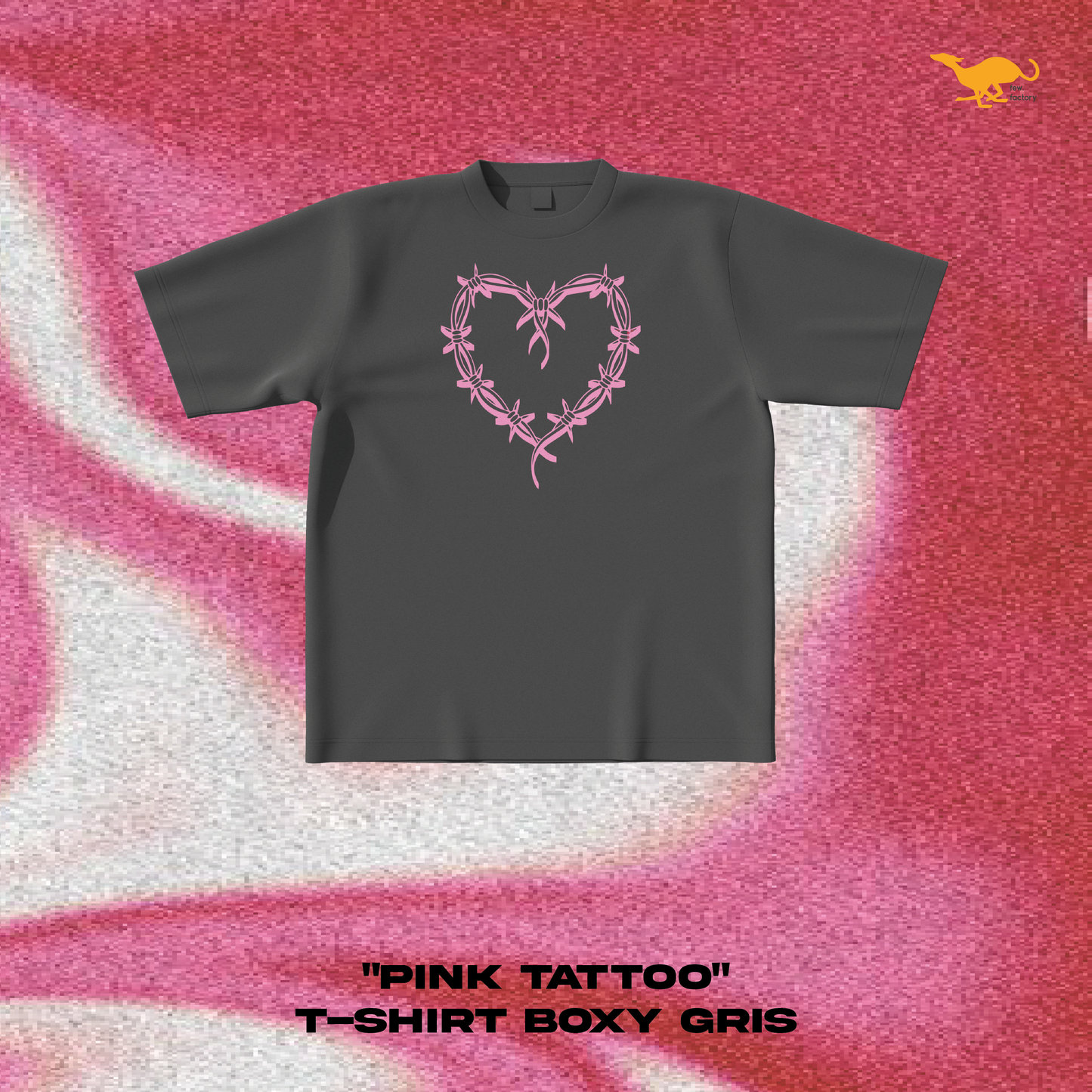 Pink Tattoo Boxy Tee