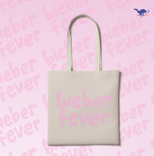 bieber fever totebag